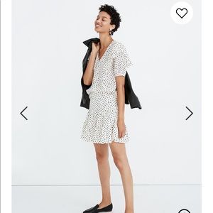 Madewell silk polka dot blouse